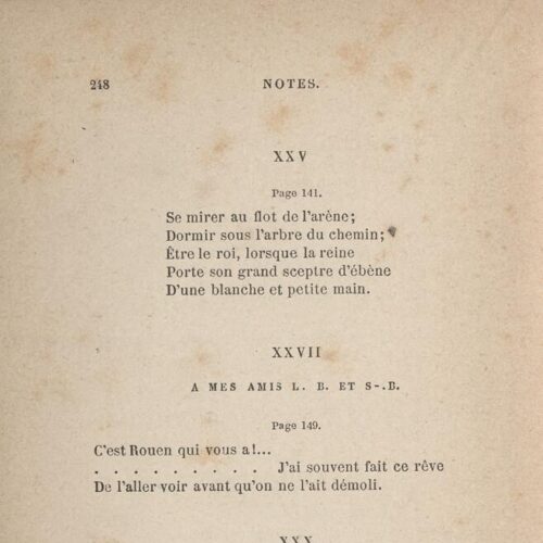 18.5 x 12 cm; 4 s.p. + 254 p. + 2 s.p., price of the book “2 francs” on its spine. L. 1 half-title page with information 